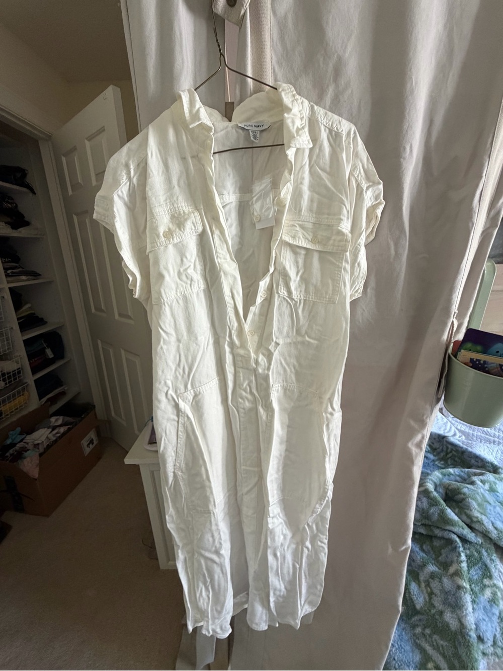 Casual White Maxi Shirt Dress by White House Black Market